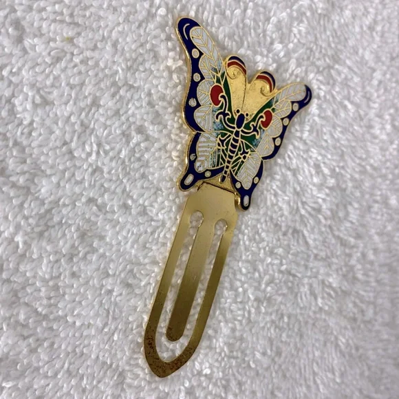 5/$35 Vintage Colourful Metal Butterfly Bookmark - Picture 5 of 7